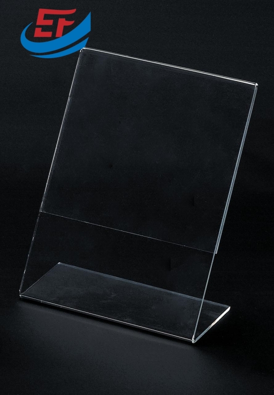 L Shape Acrylic Menu Holder