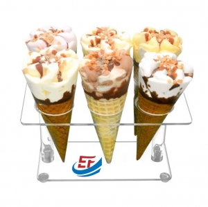 Acrylic Ice Cream Cone Display Holder Stand