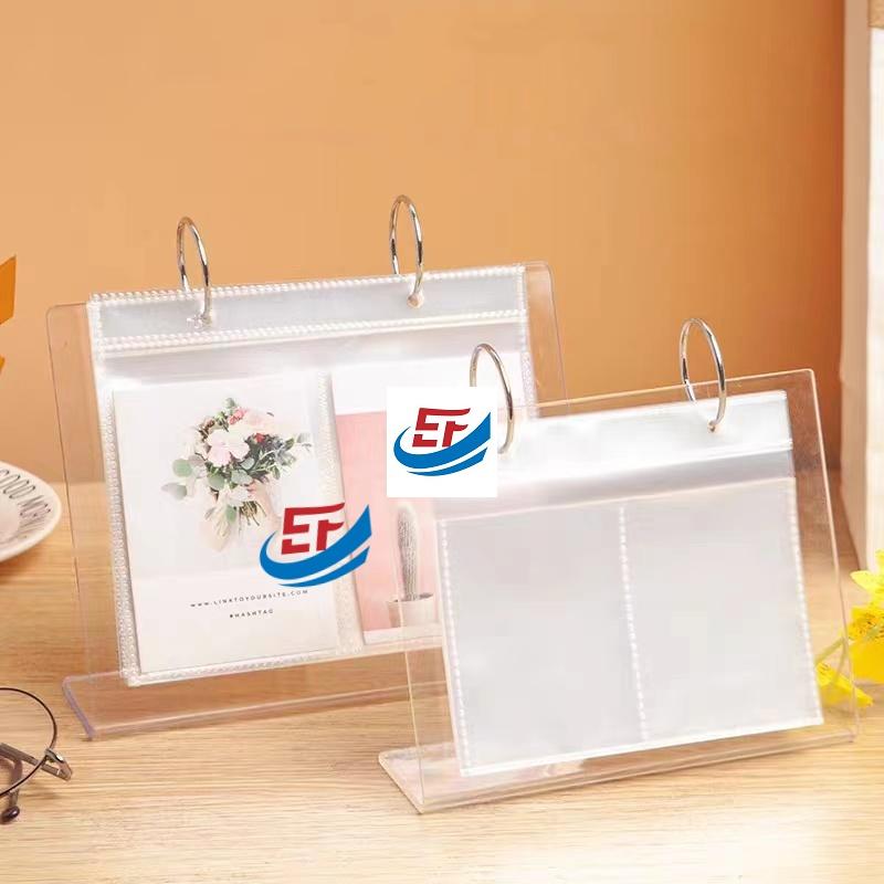 Clear Acrylic Calendar Rack With Metal Ring