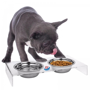 Acrylic Pet Feeding Bowl Stand