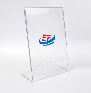 L Shape Acrylic Menu Holder