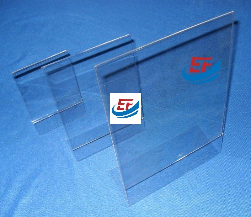 L Shape Acrylic Menu Holder