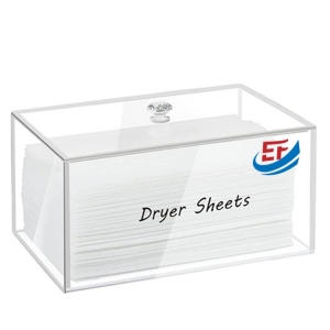 Acrylic Container Storage Box for Dryer Balls Clothes Pins