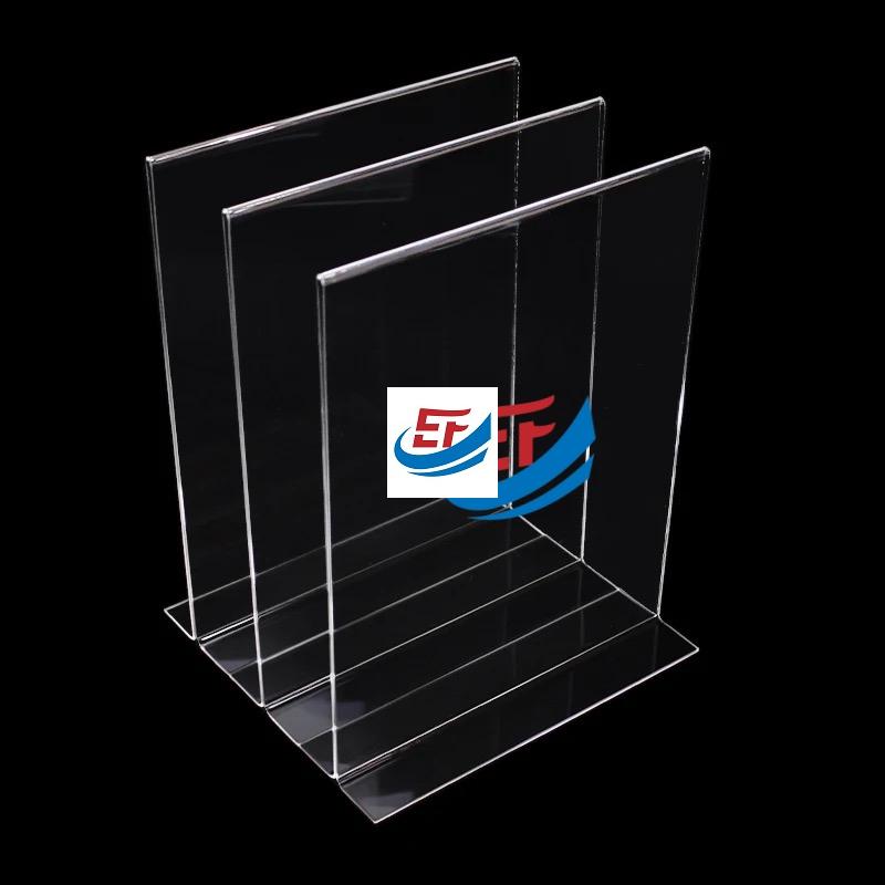 T Shape Acrylic Poster Holder