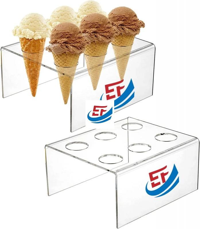 Six Holes Acrylic Waffle Cone Holder