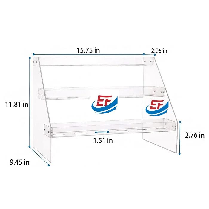 3 Layers Clear Acrylic Popsicle Display Rack