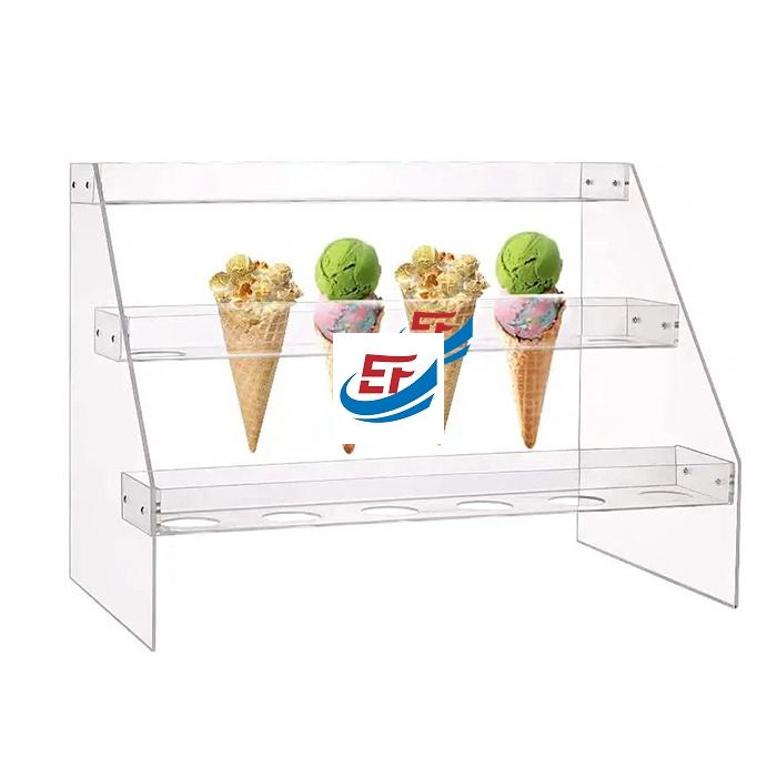 3 Layers Clear Acrylic Popsicle Display Rack