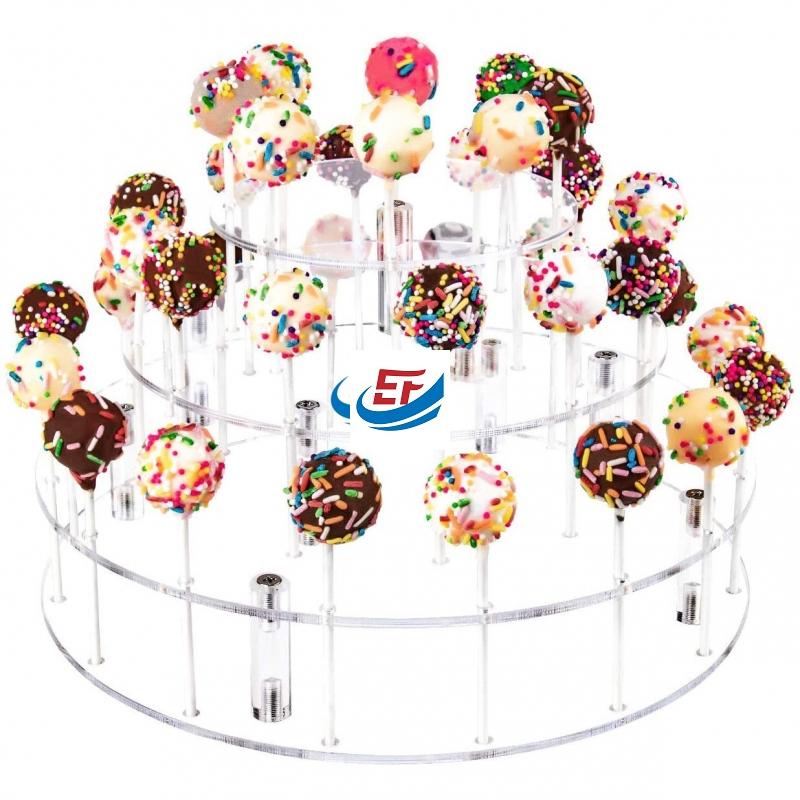 3 Tier 36 Holes Acrylic Lolly Display Stand