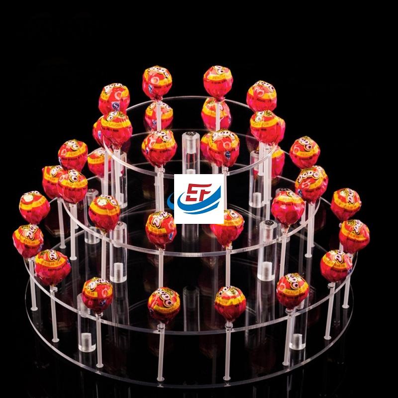 3 Tier 36 Holes Acrylic Lolly Display Stand