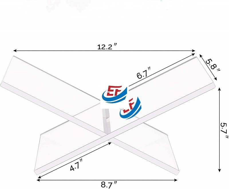 X-Shape Acrylic Reading Book Holder