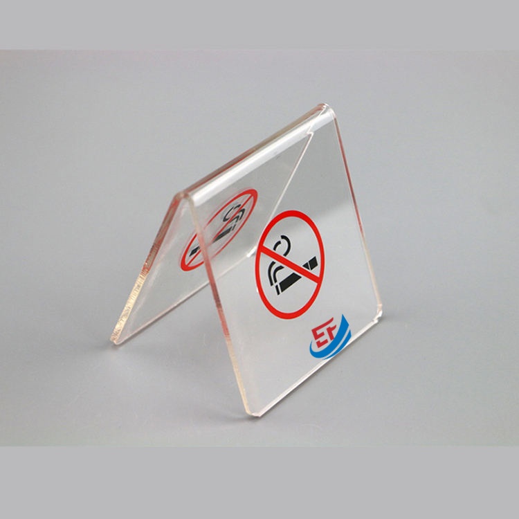 Acrylic No Smoking Warning Sign Holder