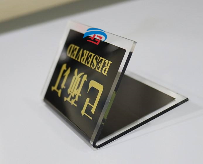 Acrylic Table Reserved Sign Holder