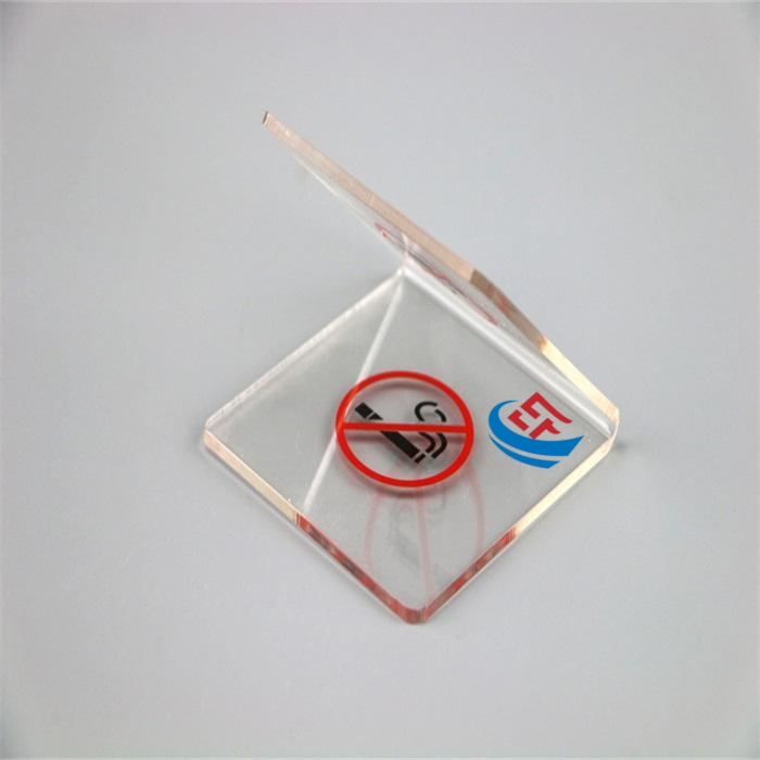 Acrylic No Smoking Warning Sign Holder