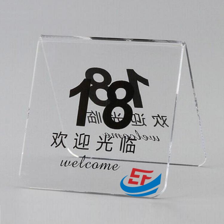 Acrylic Table Number Tent