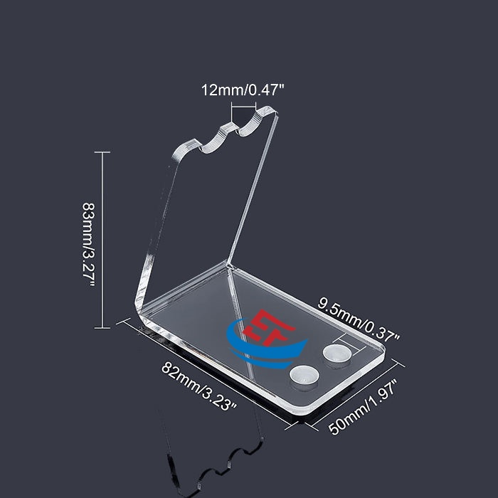 L Shape Clear Acrylic Pen Stand