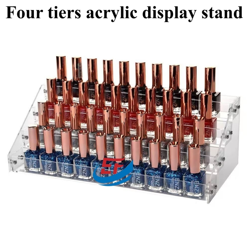 Transparent Acrylic Nail Polish Display Stand