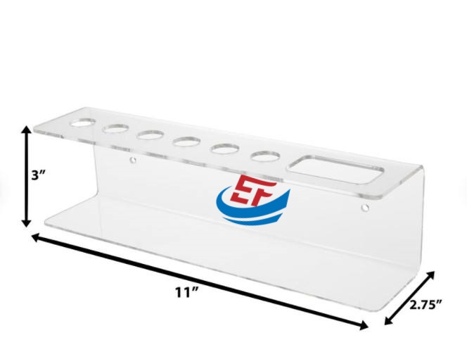 Wall Mounted Acrylic Eraser and Marker Storage Rack