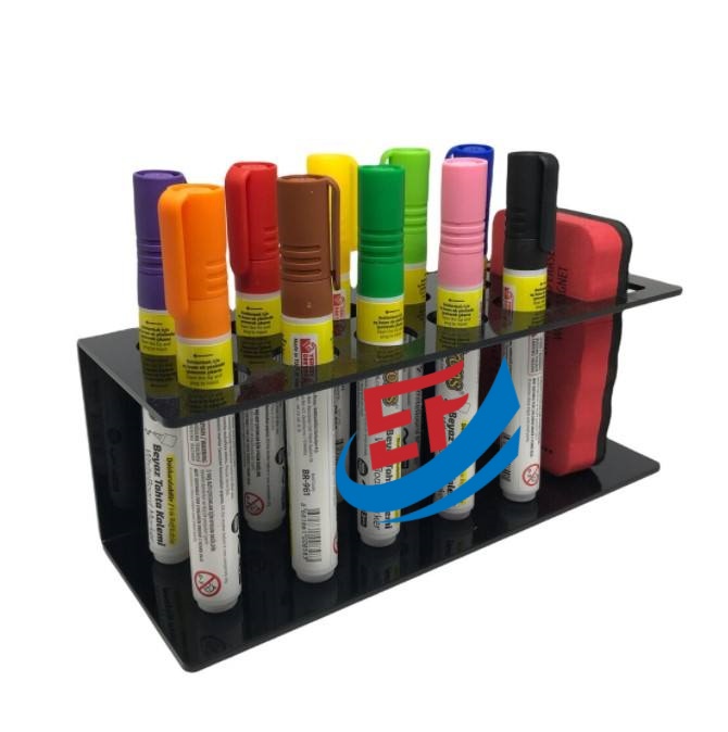 Wall Mounted Acrylic Eraser and Marker Storage Rack