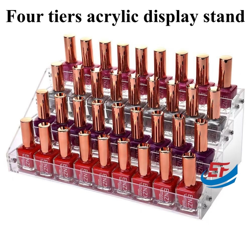 Transparent Acrylic Nail Polish Display Stand