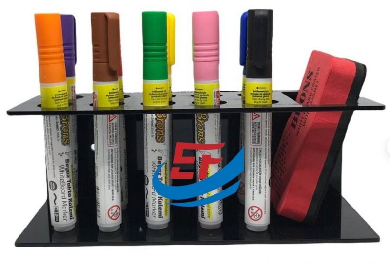 Wall Mounted Acrylic Eraser and Marker Storage Rack