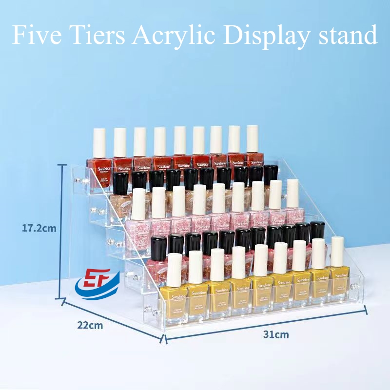 Transparent Acrylic Nail Polish Display Stand