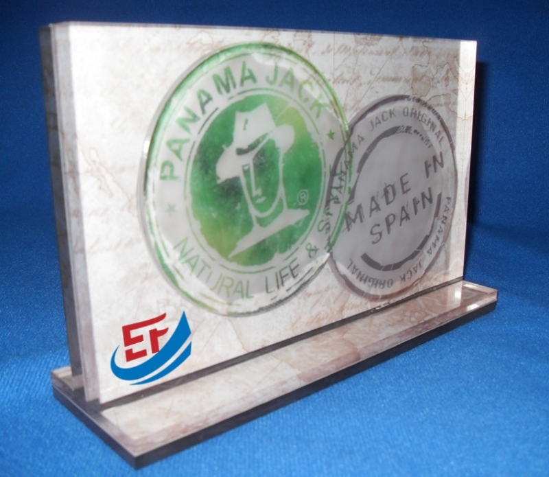 Clear Acrylic Display Stand For Brand Advertising