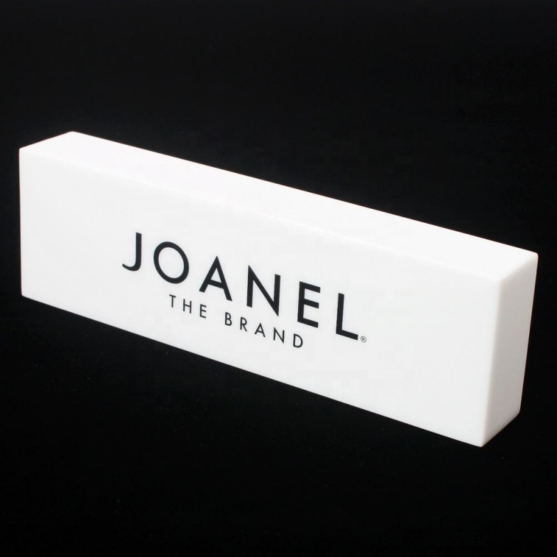 Transparent Acrylic Block With Company Logo