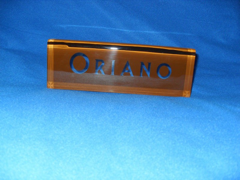 Transparent Acrylic Block With Company Logo