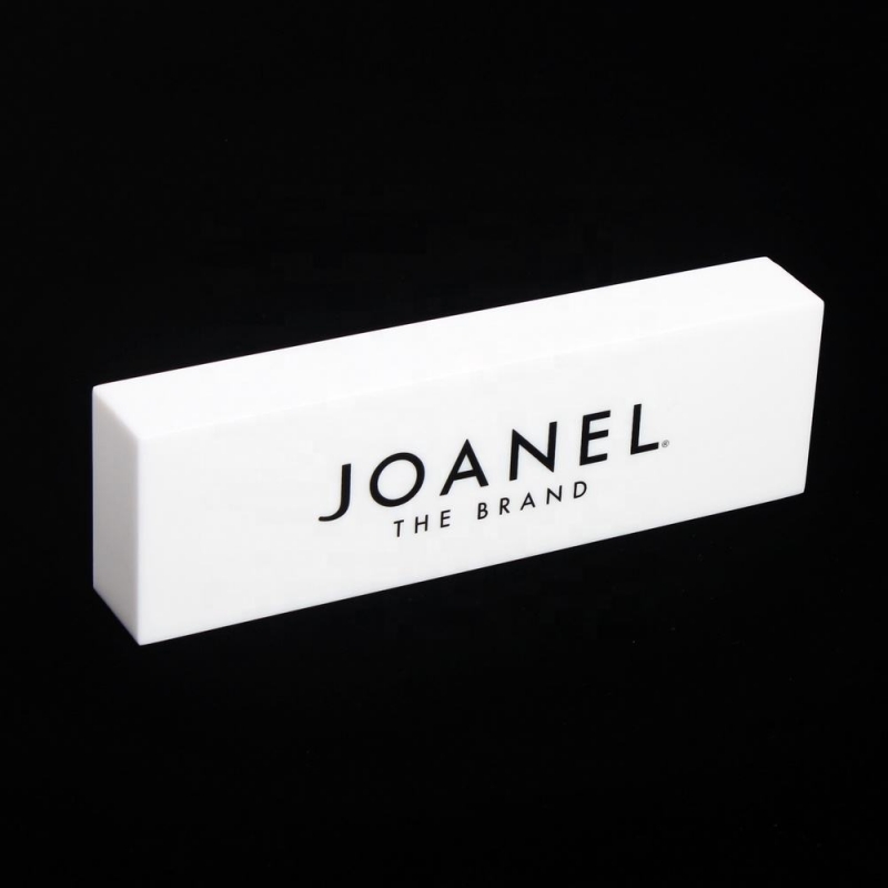 Transparent Acrylic Block With Company Logo