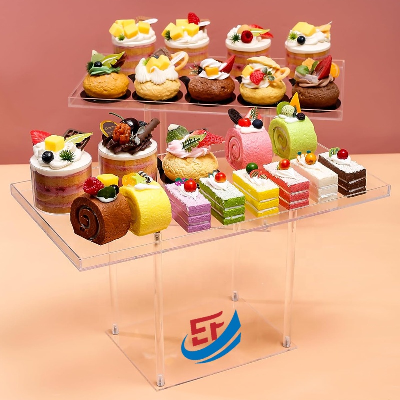 Transparent Acrylic Dessert Holder For Display