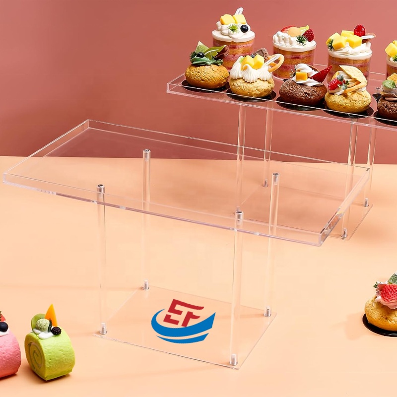 Transparent Acrylic Dessert Holder For Display