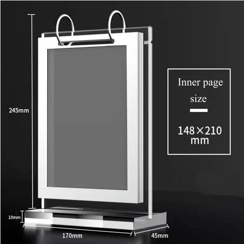 Lucite Calendar Holder with Two Rings