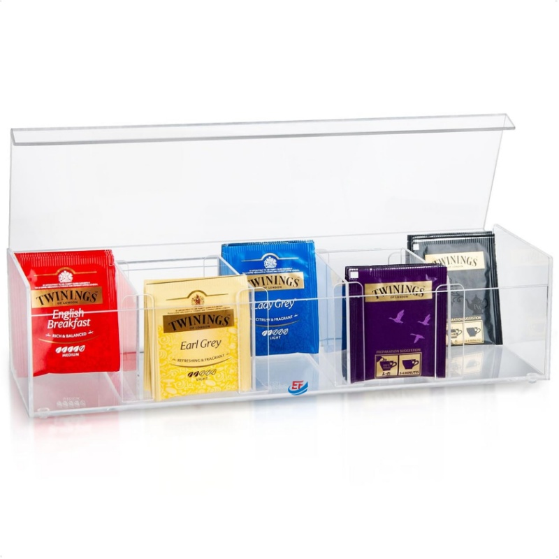 Stackable Transparent Acrylic Teabag Storage Box