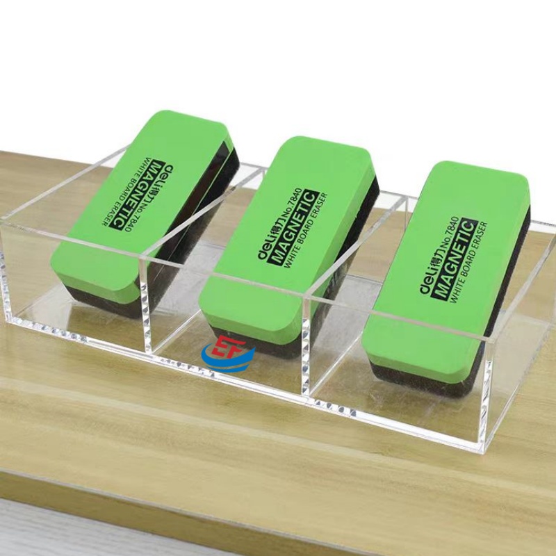 Multi Compartment Transparent Acrylic Chalk Storage Box