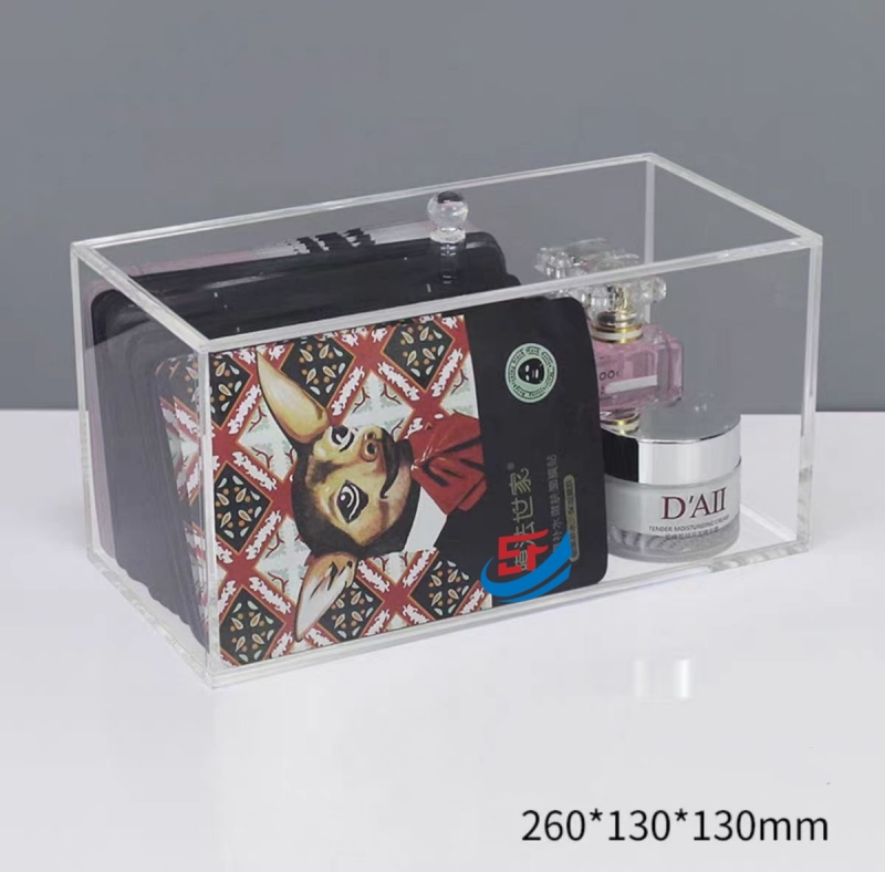 Hand-Made Dust-Proof Clear Acrylic Cosmetic Container