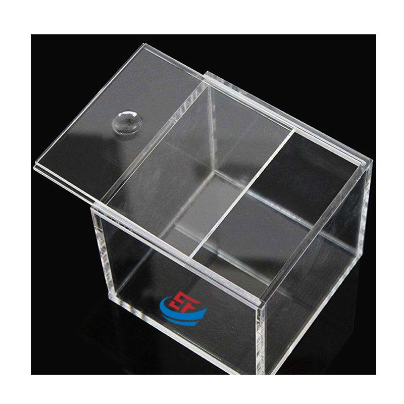 Rustproof Protection Translucent Acrylic Storage Box with Sliding Lid