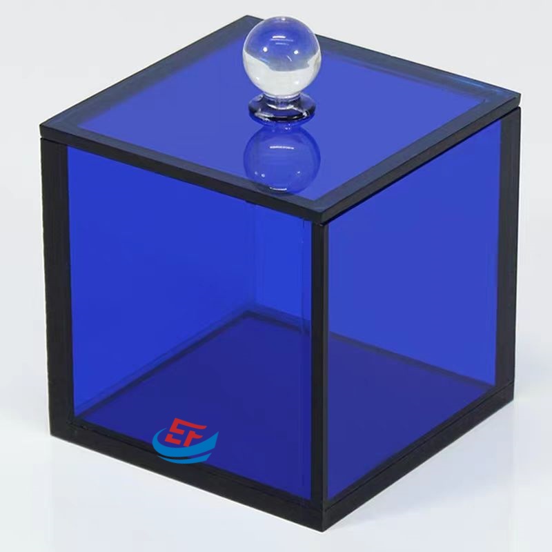 Translucent Colorful Acrylic Square Display Case