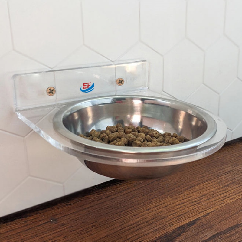 Transparent Acrylic Pet Food Display Stand