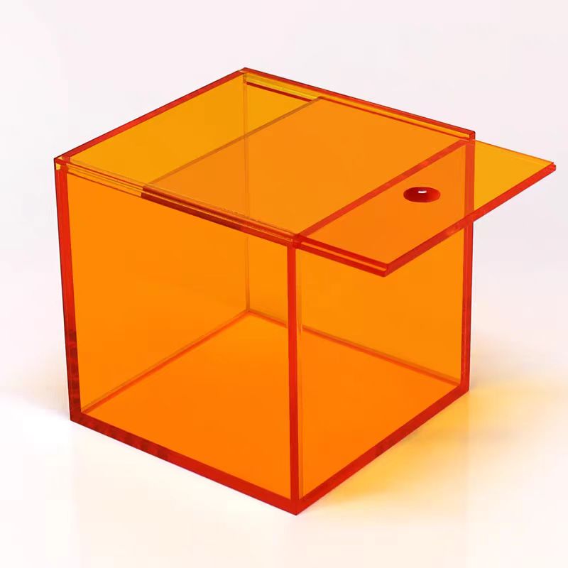 Rustproof Protection Translucent Acrylic Storage Box with Sliding Lid