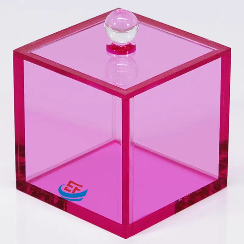 Translucent Colorful Acrylic Square Display Case