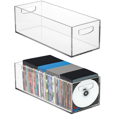 Transparent Stackable Acrylic CD Storage Box