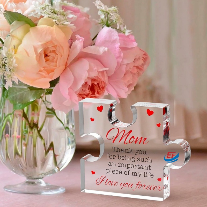 Modern Clear Acrylic Decoration Gift for Mother