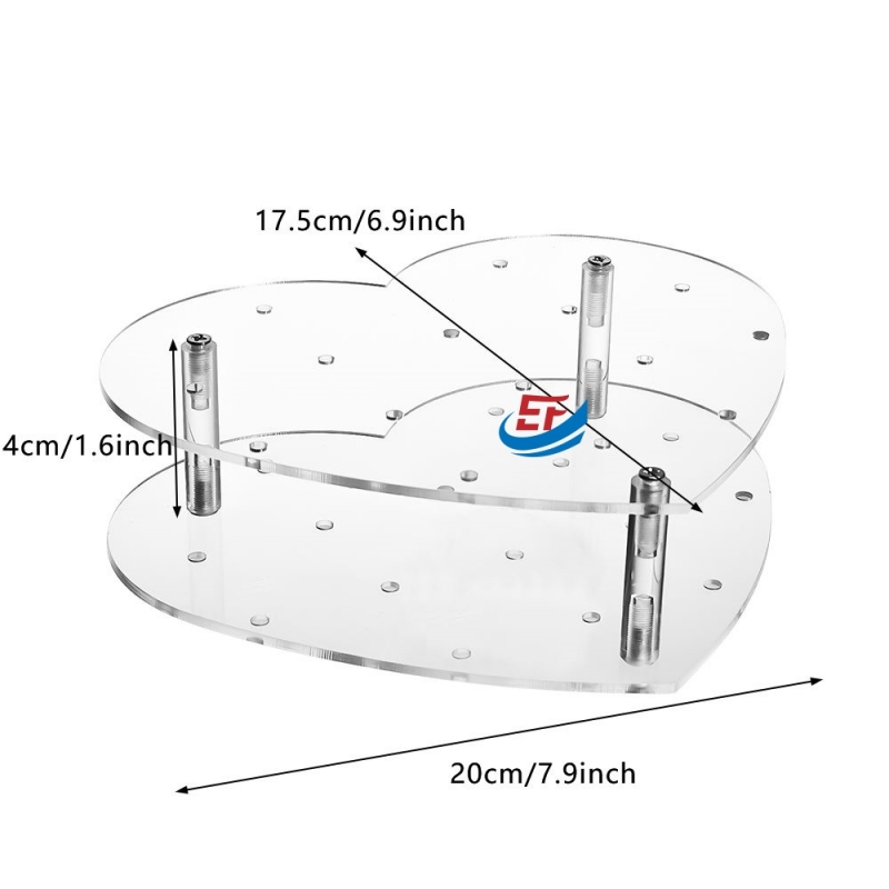 Heart Shaped Acrylic Lollipop Display Stand