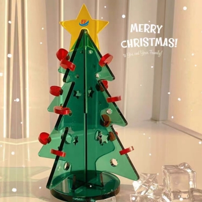 Luxury Artificial Mini Acrylic Christmas Tree