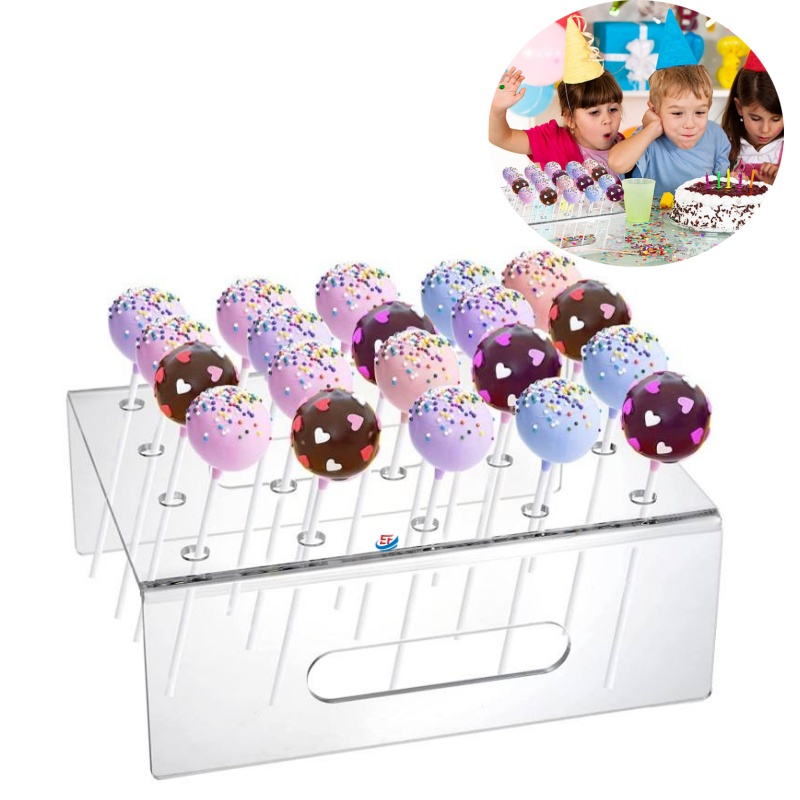 Transparent Acrylic Cake Pop Display Rack