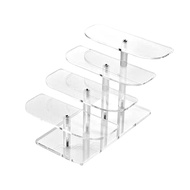 4 Tier Countertop Clear Acrylic Sunglasses Organizer Stand