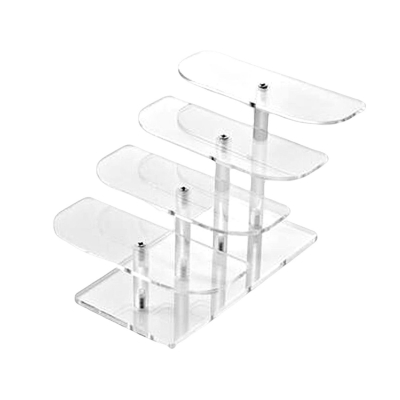 4 Tier Countertop Clear Acrylic Sunglasses Organizer Stand