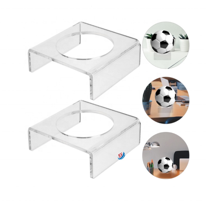 Clear Acrylic Soccer Ball Display Stand