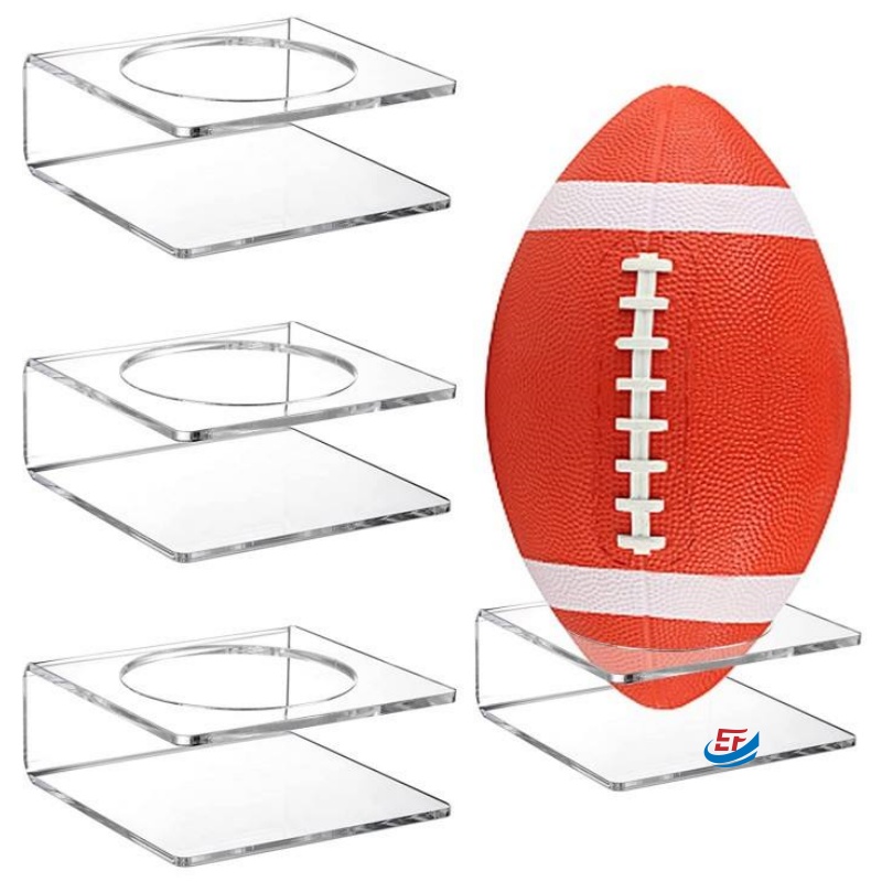 Transparent Acrylic Sports Ball Display Stand