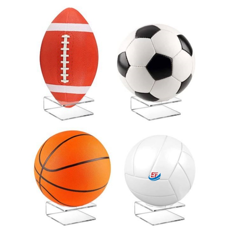 Transparent Acrylic Sports Ball Display Stand